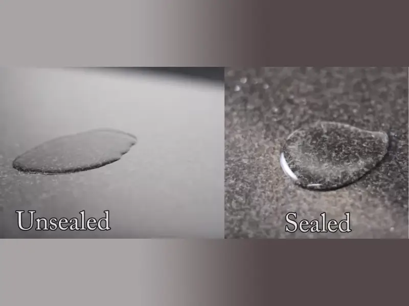 Porosity test of granite