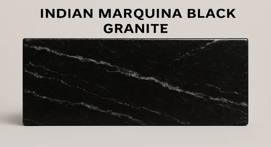 indian marquina black granite