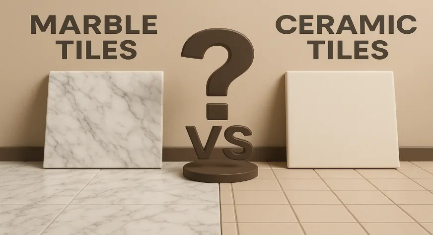 marble tiles vs cermic tiles